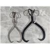 Image 2 : (2) Antique Log/Ice Tongs
