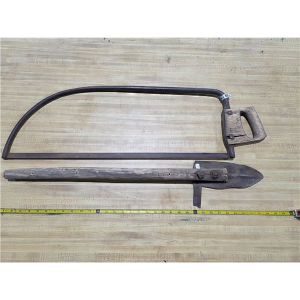Antique Saw & Hay Knife