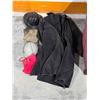 Image 1 : Vintage Fireman Jacket & Helmet, Gloves, Misc. Items