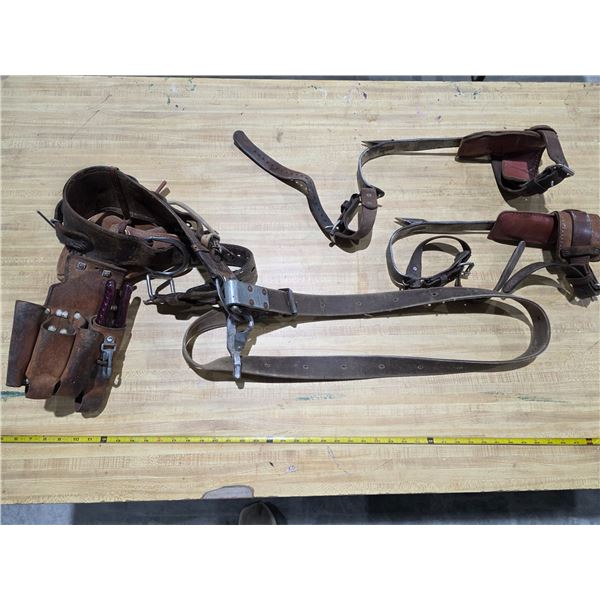Vintage Lineman Climbing Gear