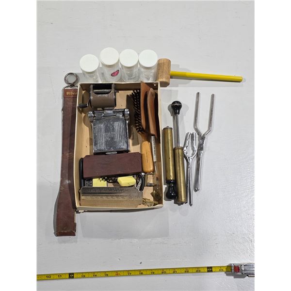 Lot of Vintage Barber Shop and Shaving Memorabilia etc.