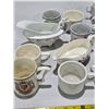 Image 4 : Assorted Vintage Chinaware Cups & Gravy Boats