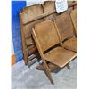 Image 2 : (3) Sets of Antique Wooden Chairs – (1) Row of 3, (2) Rows of 4