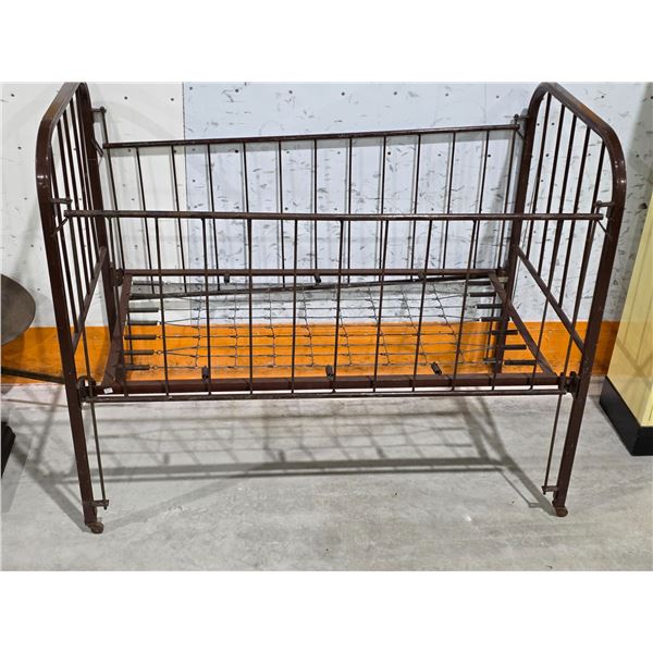 Vintage Crib.  27” W x 52” L x 42” H
