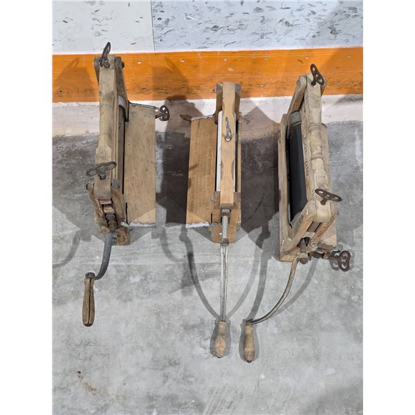 (3) Antique Clothes Wringers