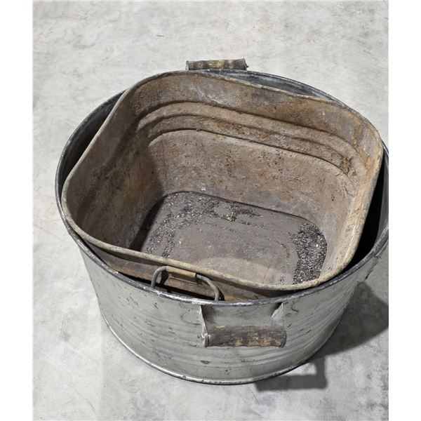 (2) Wash Bins