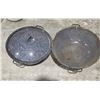 Image 1 : (2) Enamel Dough Pans