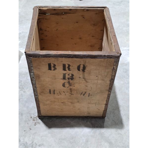 Antique Shipment Crate – 19x19x24”