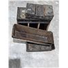 Image 1 : Antique Metal Cash Box, Combination Lock Post Office Boxes, Metal Baking Pans