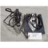 Image 1 : (2) Vintage/Antique Irons – includes (1) Case