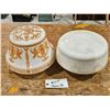 Image 1 : (2) Vintage Glass Lamp Shades
