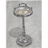 Image 1 : Vintage Chrome Floor Ashtray, 28” Tall, “CIRCLE TORONTO”