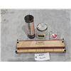 Image 1 : Vintage Cigarette Maker, Copenhagen Chewing Tobacco Dispenser w/ Tins, etc.