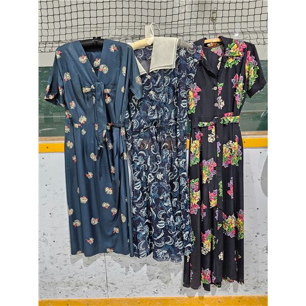 (3) Vintage Ladies Dresses