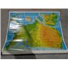 Image 1 : Classroom laminated United States landForm Map