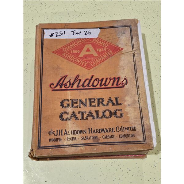1929 Ashdown’s Catalogue