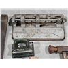 Image 2 : Vintage Teacher Lot Inc. Blackboard Chalk Holder for Making Lines, Stamp, Stapler, etc.