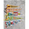 Image 1 : (7) Vintage Souvenir Felt Pennants