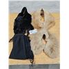 Image 1 : (3) Vintage Fur Stoles and (1) Vintage Black Shawl