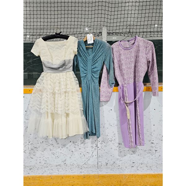 (3) Vintage Ladies/Girls Dresses