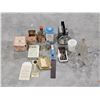 Image 1 : Misc. Vintage Lot inc. Lamp, Glass Bottles, etc.