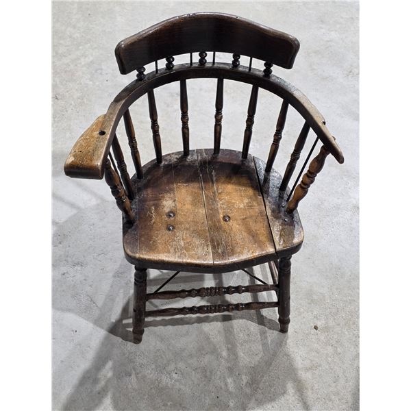 Antique Captain’s Chair, 31” Tall