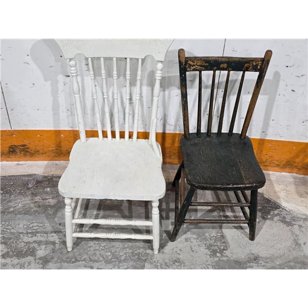 (2) Antique Chairs, 37”