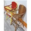 Image 3 : (2) Vintage/Antique Highchairs, 38”