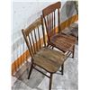Image 2 : (2) Antique Chairs – One with Press Back design