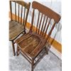 Image 3 : (2) Antique Chairs – One with Press Back design