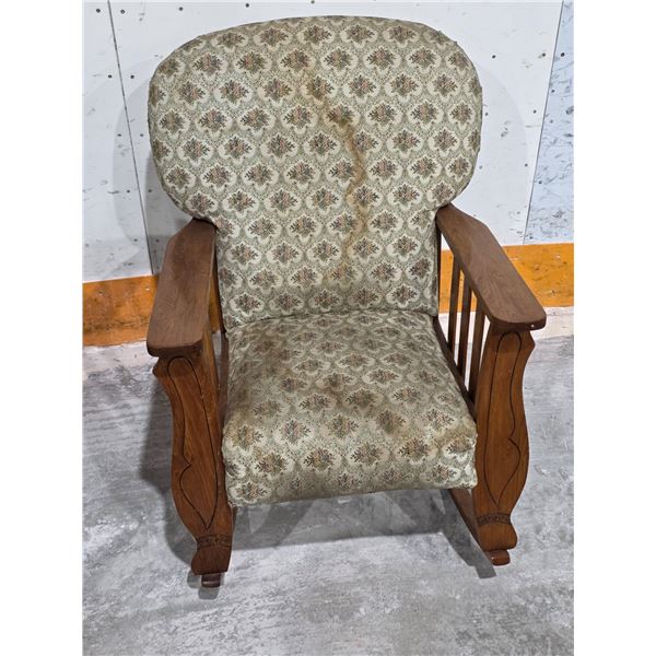 Antique Rocking Chair w/Cushions