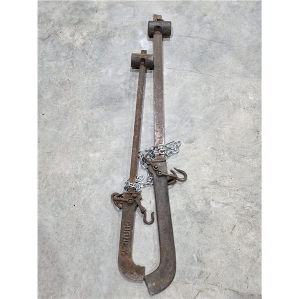 (2) Antique Beam Scales