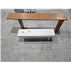 Image 1 : (2) Wooden Benches, 21” & 48”