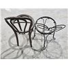 Image 3 : (2) Vintage Metal Chairs, No Seats