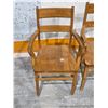 Image 2 : (2) Wooden Chairs, 36”H