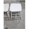 Image 3 : White Chair and Stool, 34”