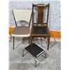 Image 1 : (2) Chairs and Stool, 37”