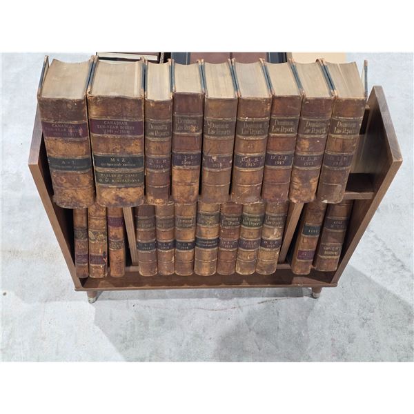 Vintage Bookstand with Antique Law Books