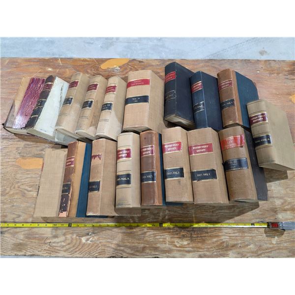 Antique Western Weekly Reports Books