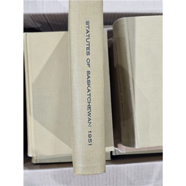 Vintage “Statutes of Saskatchewan” Law Books