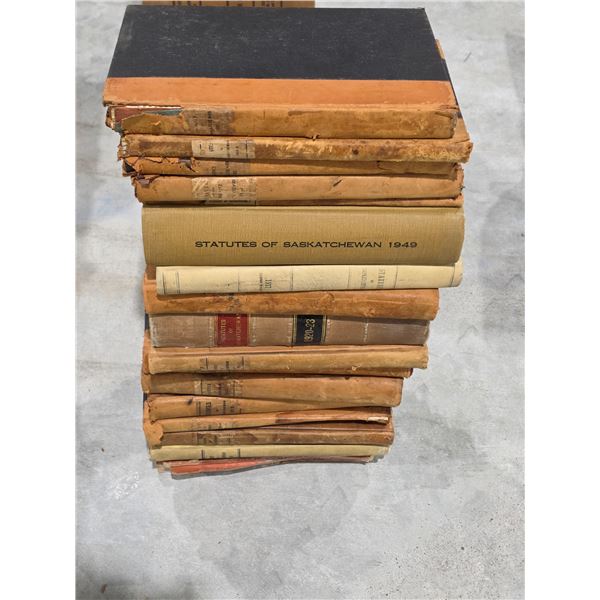 Vintage and Antique Sask. Law Books