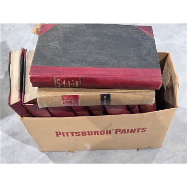Antique Sask. Law Books