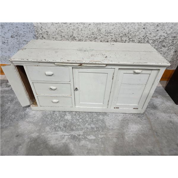primitive cupboard base – 60”x 22”x 30”H