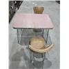 Image 1 : Dining Table & 2 Chairs – 41”x 30”x 30”H