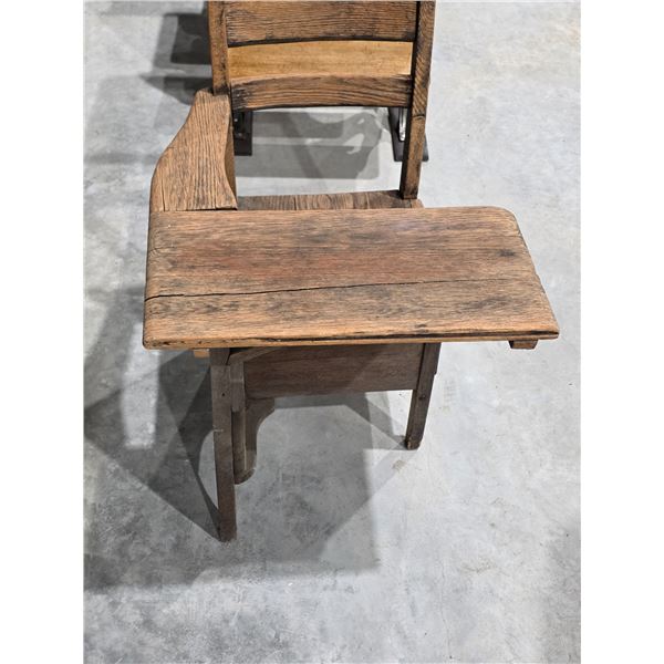 Antique School Desk, 30” Tall