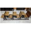 Image 1 : Row of Antique School Desks