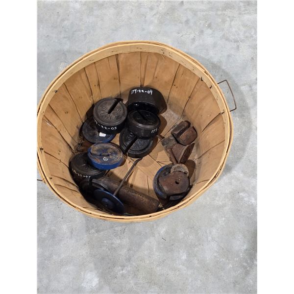 Basket Full of Scale Weights