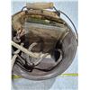 Image 2 : Antique Bucket w/ Pulley & Rope, Papers