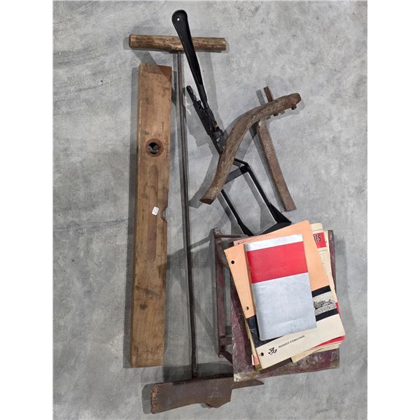 Antique Homesteading Tools & Literature