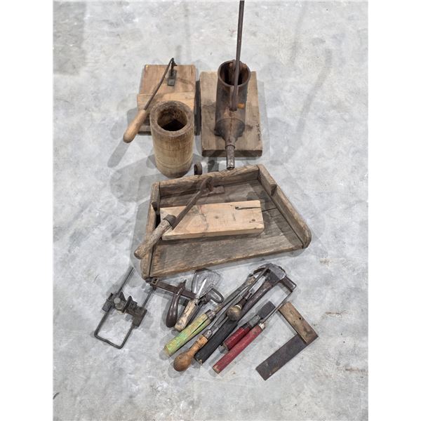 Lot of Antique Hand Tools etc.